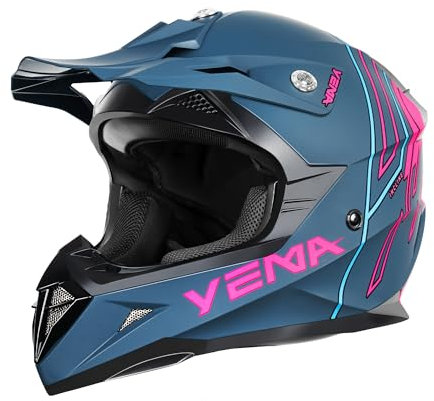 Motorradhelm Cross Mann ECE Homologiert-YEMA YM-915 Integralhelm DH Enduro Frau Quad Motocross Erwachsene