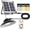 Solar Hängelampe Außen, Solarlampen für Außen, Solar Lampe Outdoor, Solarlampe Hängend mit Fernbedienung, Wasserdichte 3 Farbtemperatur Solar Hängelampen für Garten Terrasse Balkon Pavillon