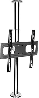 SQMGFA Universal-TV-Ständer, TV-Bodenständer, mobiler TV-Ständer für 32- bis 100-Zoll-LCD-, LED-, OLED-Plasmabildschirme, höhenverstellbarer, hoher TV-Wagen-Bodenständer mit Tablett und R