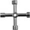 Aestustheri 1PC Gas Meter Box Key - Four-Way Opening, Multi-Function, Durable & Rust-Resistant, Practical Wrench for Gas Cupboards, Bin Key & Triangle Key for Meter Box