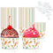 Bakiauli 50 Pezzi Coppette Gelato 125ml, Bicchierini Monoporzione Dolci con Cucchiai, Tazze per Yogurt Congelato