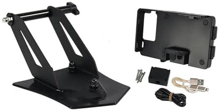 Soporte de Navegación GPS Soporte De Navegación Para Motocicleta Soporte De Dispositivo De Montaje GPS Soporte Adaptable Para Teléfono Inteligente Para BMW R 1250 RT R1250RT 2021 2022 2023(USB chargin