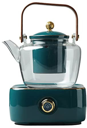 Ceramic Heater Tea Maker Microcrystalline Panel Glass Handle Pot High Temperature Resistance Liner (Color : A, Size