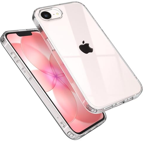 EAZY CASE Premium Crystal TPU Hülle kompatibel mit iPhone 17e mit Kameraschutz, Slimcover, Handyhülle, Silikonhülle, Backcover, Durchsichtig, Klar Transparent