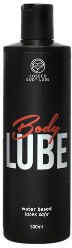COBECO Bodylube 500ml XXL Gleitgel Wasserbasis | Universal Gleitmittel Intim | Latexsicher Kondomsicher | Langanhaltend für Paare & Solo | Premium Qualität Großpackung