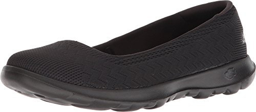 Skechers Go Walk LTE Mujer Zapatillas Casuales Bailarinas Negro 37.5 EU