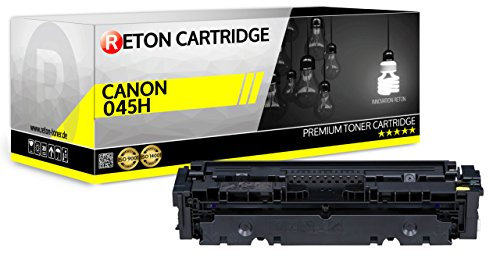 Reton kompatibel Toner | 25% höhere Reichweite | als Ersatz für 045 Y 045HY gelb für für Canon i-Sensys LBP611CN, LBP613CDW, MF631Cn, MF633Cdw, MF635Cx