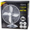 12 Oscillating Desk Fan - Cooling Air Metal Chrome 3 Speed Home Office 30w Inch Watt Summer | Wide-angled Oscillation, Powerful Airflow, Quiet Operation | Perfect for Bedroom or Office