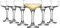 Rink Drink 4 Tier Champagne Tower Set - 30 Glasses - 200ml Vintage Champagne Coupe Saucers