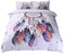 Andrui Bettwäsche Bettbezug Set Weiß Dreamcatcher Traumfänger Bettbezug und Kissenbezug 80x80cm Easy Care Bettwäsche Einzelbett Size 135x200cm
