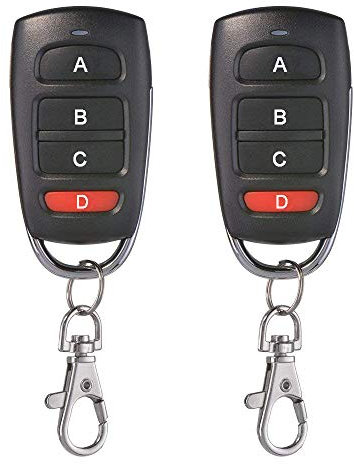 2 pz Universale Garage Cancello Automatico Clonazione Chiave Fob Telecomando 433 Mhz 4 Pulsanti Cloner