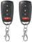 Lot de 2 Universel Porte De Garage Clonage Clé Fob Télécommande 433 MHz 4 bouton Cloner pour Porte de Garage Porte Électrique etc