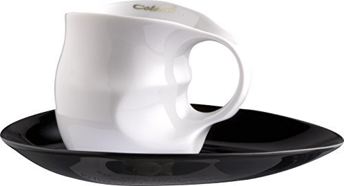 Luigi Colani Kaffeetasse ab OVO Color Design Cappuccinotasse 210ml Weiß Porzellan Modern Wiederverwendbar