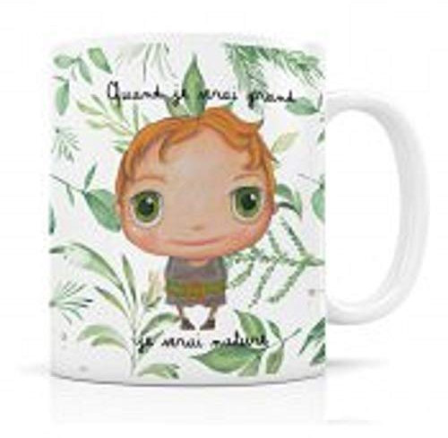Label'tour - Mug en céramique Nature garçon - Quand Je Serai Grand Je Serai Nature - Multicolore