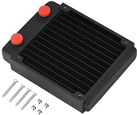 Radiatore 120mm/240mm/360mm/480mm, radiatore in Rame G1/4 con Filo scambiatore di Calore per Raffreddamento ad Acqua per PC per Raffreddamento ad Acqua per PC(120 Millimetri)