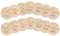 Pearhead Wooden Monthly Milestone Photo Cards - 7 Double-Sided Engraved Discs for Baby Announcement and Milestones, Gender-Neutral Photo Props for Newborn Boy and Girl, Light Wood