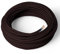 Amarcords - Cavo elettrico tessile colore MARRONE tondo seta 10 metri con messa a terra 3x075mm - Filo rivestito in tessuto colorato vintage per lampade lampadari applique e abat jour.