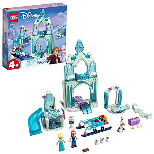 LEGO Disney Anna and Elsa’s Frozen Wonderland 43194 Building Kit; A Cool Construction Toy That Boosts Creative Fun; New 2021 (154 Pieces), Multicolor,Standard