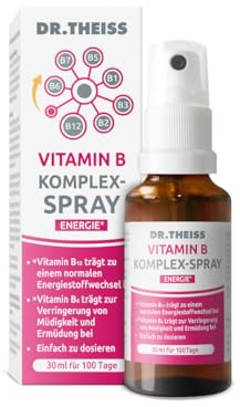 Dr. Theiss Vitamin B Komplex-Spray für eine normale Funktion des Nervensystems und zur Verringerung von Müdigkeit, 30 ml Solution
