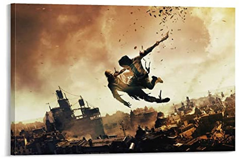 DSGDSF Dying Light 2 The Key Art0 Leinwand-Kunst-Poster und Wandkunstdruck, modernes Familien-Schlafzimmer-Deko-Poster, 40 x 60 cm