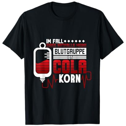Blutgruppe Cola Korn T-Shirt