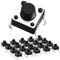 Chanzon Taktilen Druckschalter Micro Tactile Switch 6 x 6 x 6 mm 4 pins 20 Stück Mikro Schalter Tactile Drucktaster Für Steckbrett Elektronische Schaltung Arduino Leiterplatte Dip-Touch-Schalter