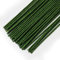 80 alambres florales, 30 cm de largo, 3 mm de diámetro, tallos florales de calibre 18 envuelto con papel, alambre de floristería para flores artificiales, corona, ramo (verde)