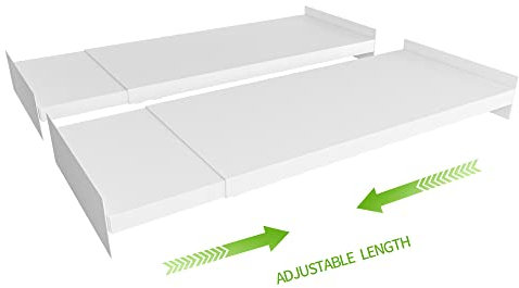 SOFRON Erweiterbare Schrankregale, Organizer, verstellbares Regalbrett für Schrank, Regal, Aufbewahrung, Kleiderschrank, Trennwand, Regal für Schränke, Speisekammer, Schrank, Küche (mittelgroß, 2
