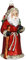 Inge-glas Christbaumschmuck Glas 14cm Weihnachtsmann mit Geschenksack Weihnachtskugeln Santa Claus rot