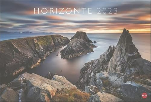 Horizonte - Kalender 2023 - Heye-Verlag - Fotokalender mit atemberaubenden Fotos - 58 cm x 39 cm
