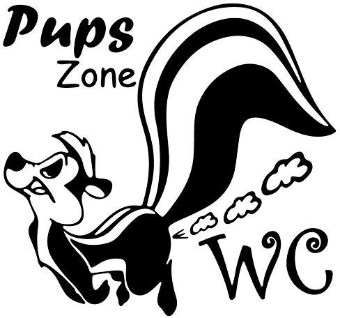 DOTUIARG Eichhörnchen Badezimmer Wandaufkleber Pups Zone WC Home Decor Wohnzimmer Vinyl Wandtattoos Poster WC Aufkleber