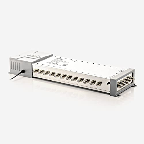 Fuba FMT 524 Multischalter 5/24 - SAT Multischalter 24 Teilnehmer/Receiver/TV mit Energiesparnetzteil - Multiswitch Quattro- und Quad-LNB tauglich (digital, HDTV, UHD 4K/8K tauglich)