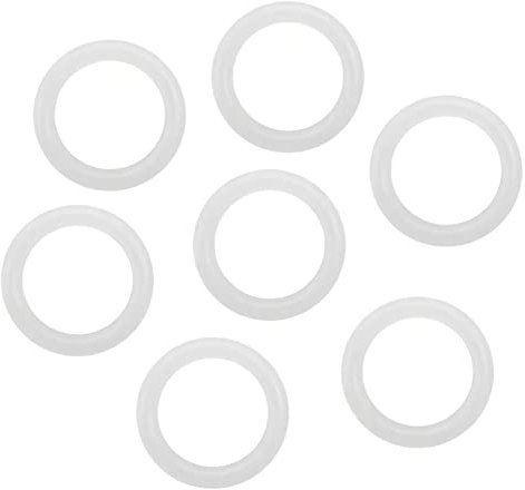FEEIMOL Gummi O-Ring Dichtungsdichtung Scheibe Dichtungs Klar Silikon Unterlegscheiben 16x3mm (60 Stück)