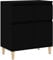 vidaXL Aparador de Madera contrachapada Negro 60x35x70 cm