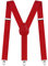 Aomig Bretelle, Bretella a Forma di Y con 3 Forte Clip, Elastici Registrabili Bretelle Uomo Donna Larghe 3.5cm, Bretelle Pantaloni per Camicie, Abiti, Feste, Affari(Rosso)