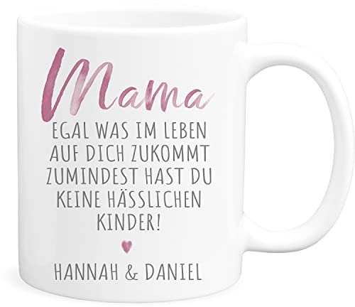 Muttertagsgeschenk Tasse Mama personalisiertes Geschenk zum Muttertag lustige Geschenkidee für Mutter Kaffeetasse aus Keramik 330 ml