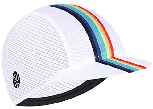 NAIXUE Atmungsaktive Sommer-Radkappe Outdoor-Radkappe Anti-Schweiß-Fahrradkappe Outdoor-Sonnenschutz-Hut einfach zu bedienende Mountainbike-Hüte Damen Herren