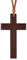 Feilok Kette Männer Herrenschmuck Halsband Kette Holz Herren Halskette mit Anhänger Kreuz Braun für Männer