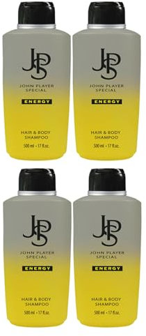 5tlg. STUDIO.MUNET Set: 4x500ml John Player Energy 2in1 Duschgel + 1 x Dustbag von STUDIO.MUNET