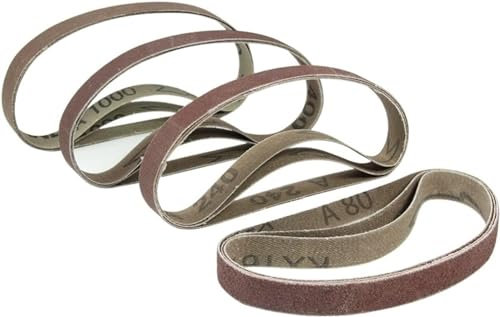 MAYABI sanding belt, 12pcs 13 x 305mmwith Mixed Sanding Paper Grit 80~1000 for Work Sharp WSKTS-W 1/2x12 Knife Sharpener for Grinding,Sharpening