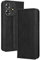 Topme Handyhülle hülle fur ZTE Blade A73 (4G) / V50S / V50 Smart (6.6 Inches) Case Schutzhülle, Handyhülle aus Leder mit Stilvollem, Strukturiertem Kartenschlitz.Schwarz