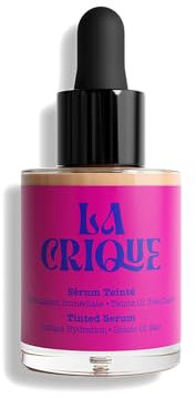 La Crique - Getöntes Feuchtigkeitsserum - Feuchtigkeitsspendendes Serum mit Hyaluronsäure - Hauttönung - Leichte Grundlage - 99% Nat. Inh. - Veganes Make-up & Hautpflege - 30ml - 01 Hell