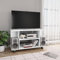 FENLAX Mueble para TV de Madera contrachapada con 4 Ruedas 80x40x40cm Blanco Mesa TV Salon Armarios para TV Mueble De Televisión TV Table Mueble Multimedia para Salas De Estar O Dormitorios