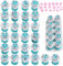 36Pcs Alphabet Cookie Cutter Fondant Letter Cutters Cake Decorating Alphabet Letter Stamps Number Icing Cutters Baking Mold for Wedding Birthday Christmas Baby Shower Party Cake Decoration