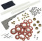 RANRAO Altsaxophon-Reparatur-Set, Schrauben, Saxophon-Feder-Set, DIY-Werkzeug, Saxophon-Pads, Schrauben, Rollen, Saxophon-Einlagen, Ersatzinstrument-Zubehör, (1511648865)