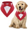 MHaustlie Hunde Smoking Bandana, Haustier Dreieck Schal, Formale Hochzeit Party Hundehalstuch, Verstellbar Krawatte Haustier Anzug Fliege Bandana für Hochzeit Geburtstag (S, Rot)