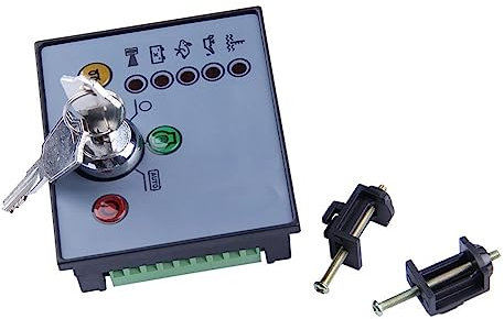 Sunmeit 1 Stück HGM170 Automatisches Motorsteuermodul, Stromaggregat-Teile, AC-Generator-Controller, Elektronische Leiterplatte, Autostart, Schwarzes ABS