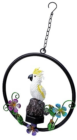 BCOATH Solar-Windspiel-licht Mit Automatischer Erkennung wasserdichte Nachtlampe Im Papageien-Design Kein Ladelicht Für Inneneinrichtung Und Außenbereich