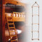 Kids Climbing Swing Rope Ladder for Garden Play Safe Wood Balance Exercise