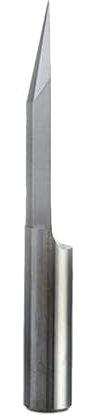 1 Stück 6 mm Flachboden-Gravur-Bits 45–50 mm verlängert CNC-Fräser-Werkzeuge V Hartmetall-Schnitzfräser Grad 20 25 30 60 90(J6 3020)